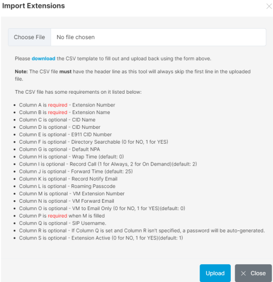 Import Extensions