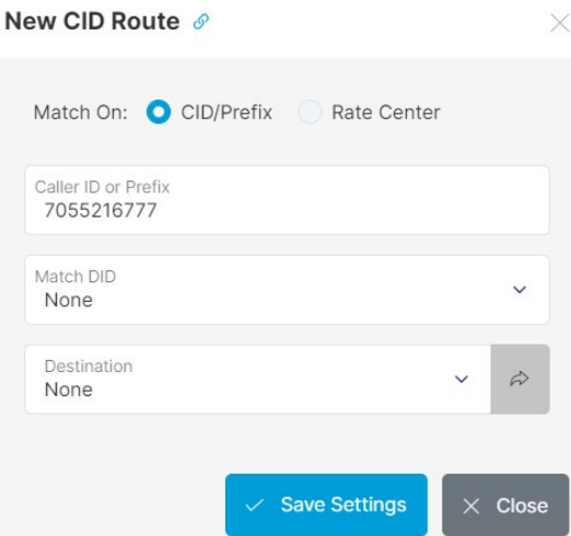 New CID Route