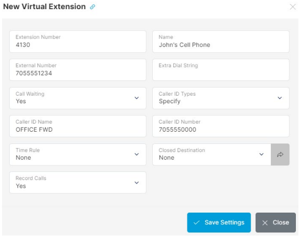 New Virtual Extension