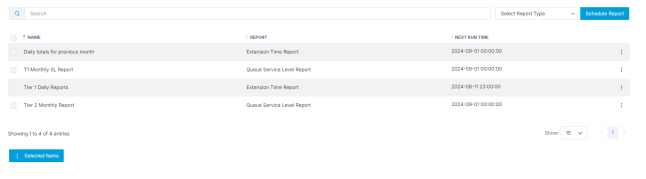 Scheduled Reporting