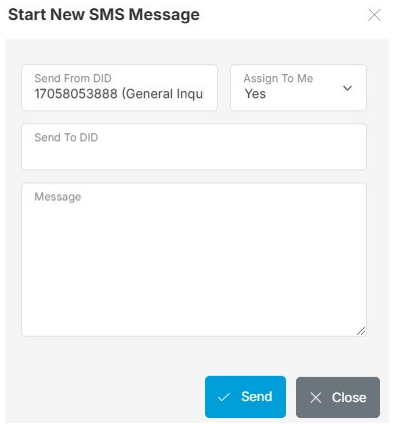 Start New SMS Message